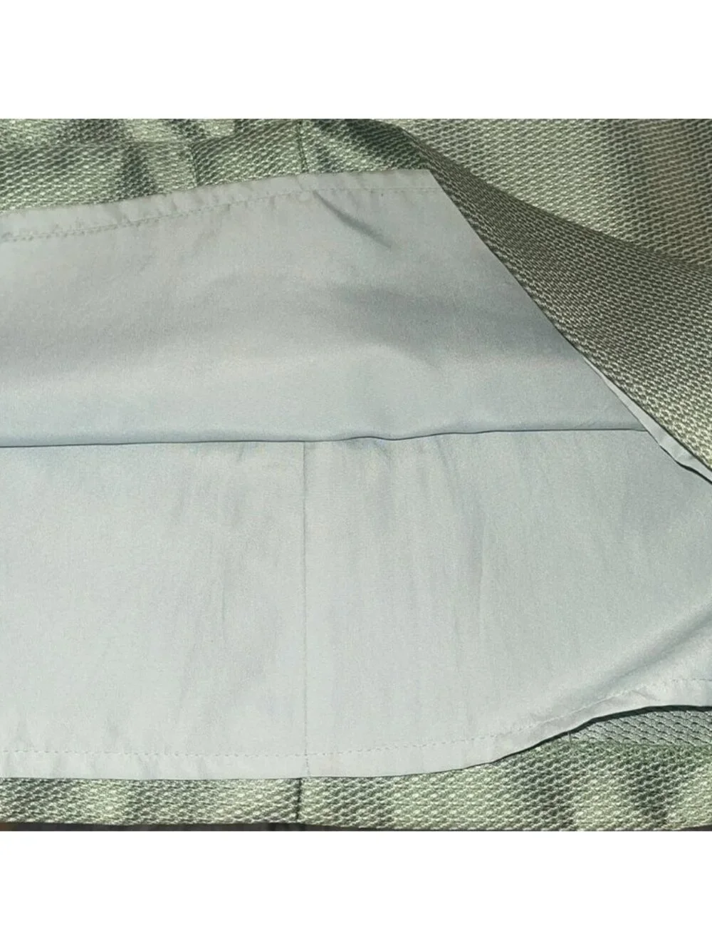Green Soft Textured Mini Skirt